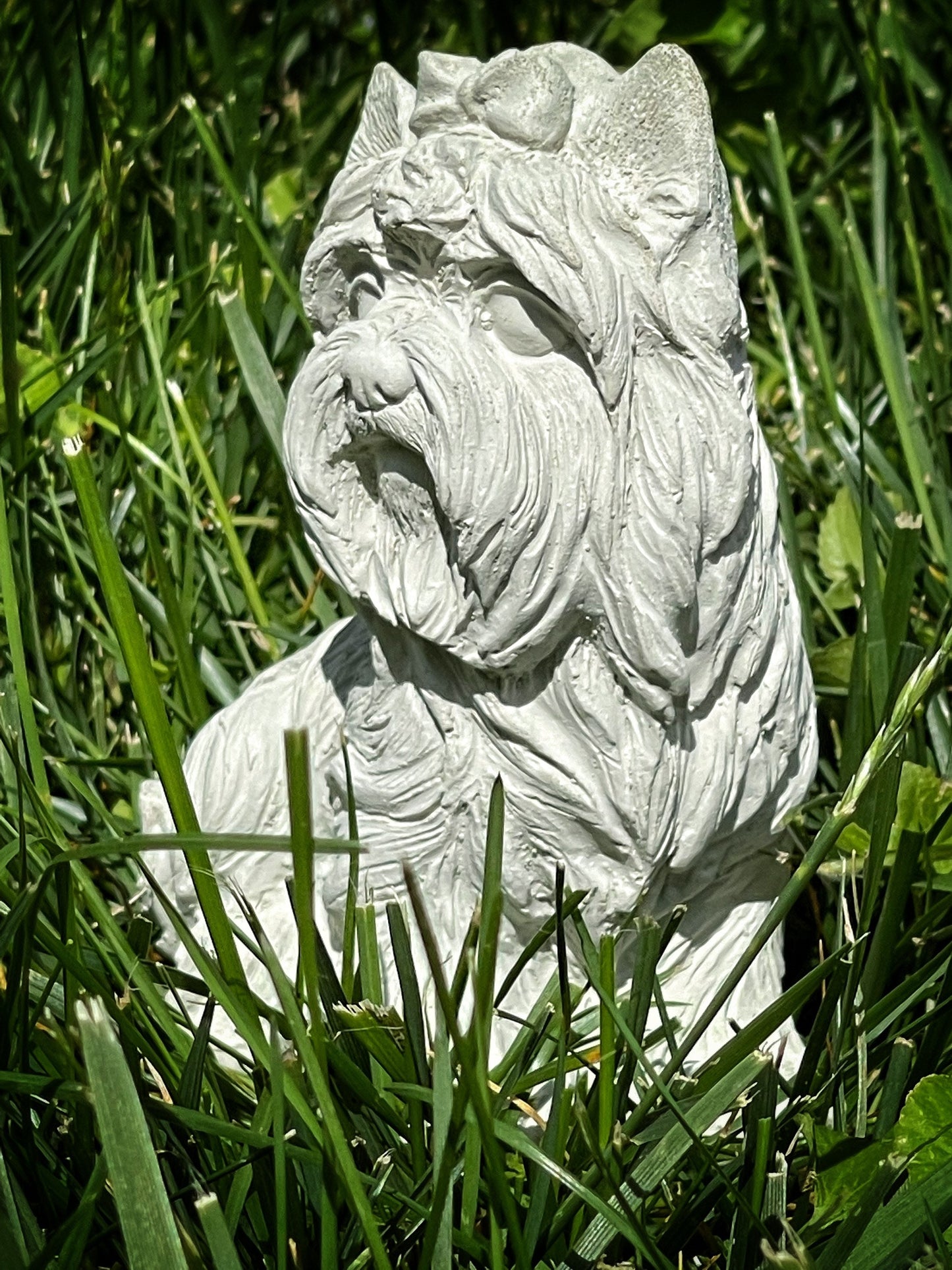 Dog with Bow Statue