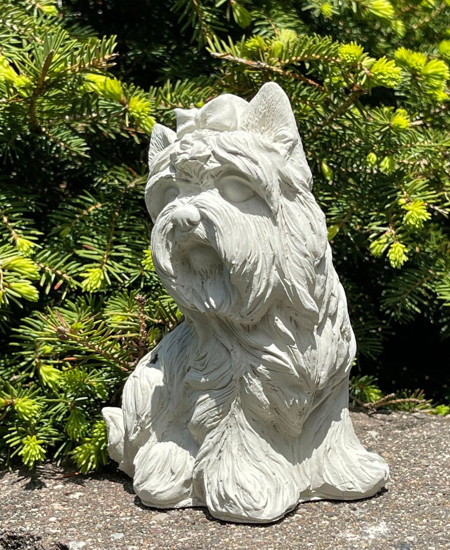 Dog with Bow Statue