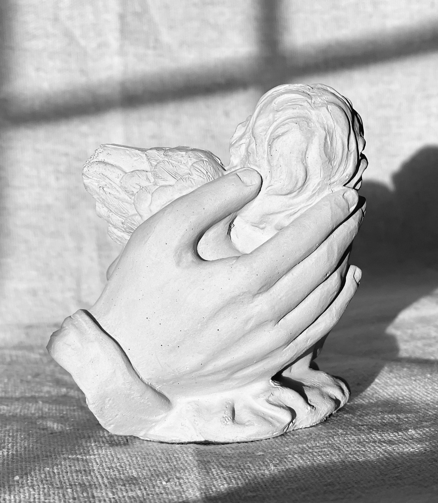 Baby Angel in Heavenly Palms Statue