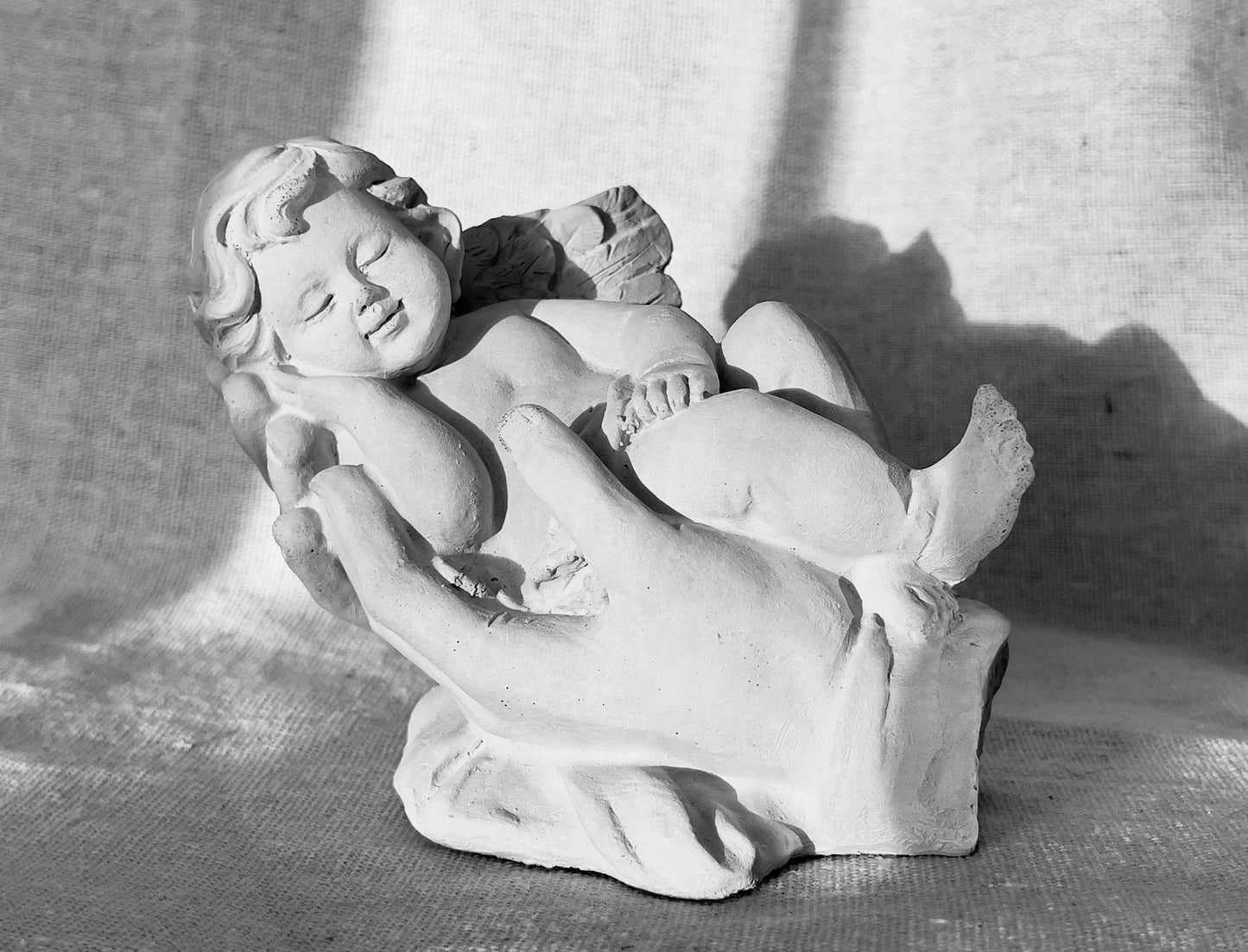 Baby Angel in Heavenly Palms Statue