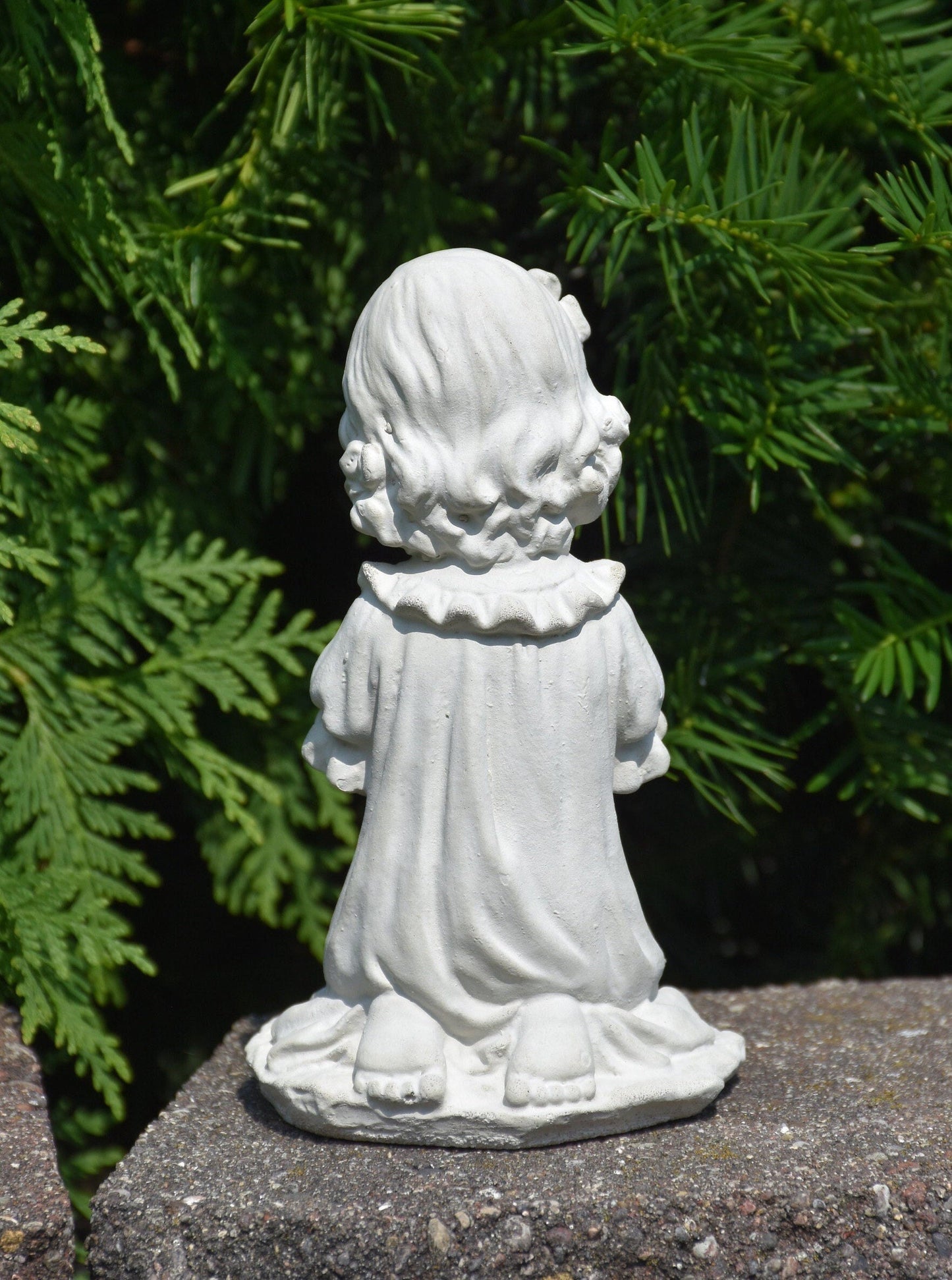 Little Girl Praying in the Holy Garden Statue