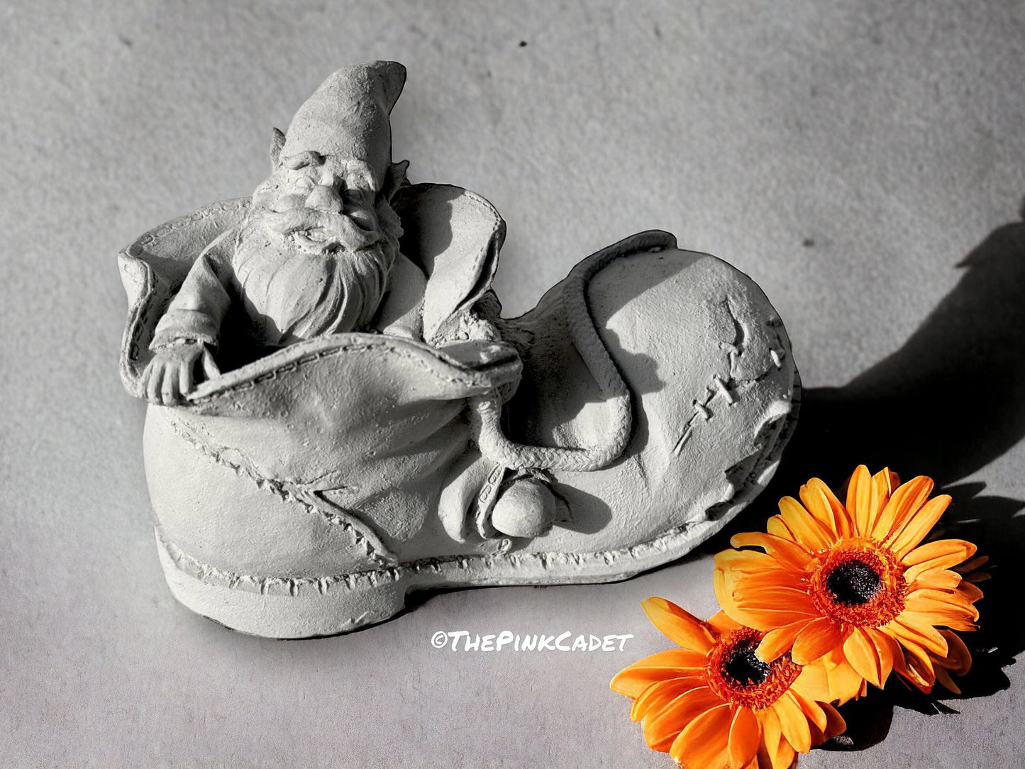 3.5" Garden Gnome in an Old Boot Statue